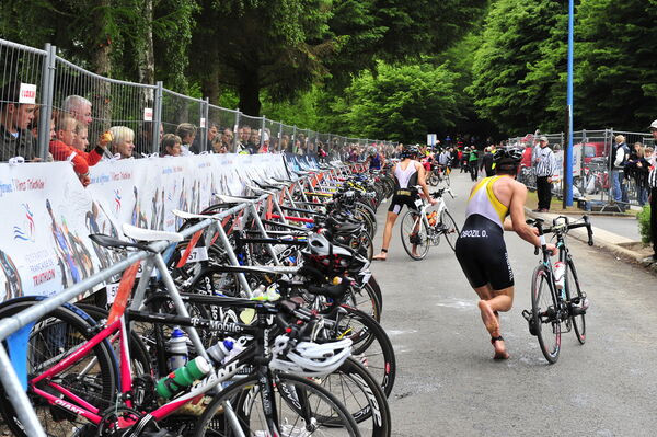 Compétition de triathlon